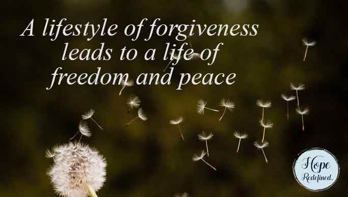 Forgiveness equals Freedom and Peace